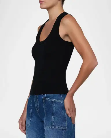 L'Agence Shania Racerback Tank Top | Thumbnail 5 L'Agence Shania Racerback Tank Top | Thumbnail 5