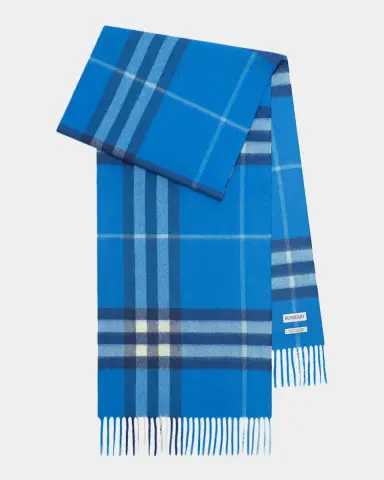 Burberry Men's Check Cashmere Scarf | Thumbnail 2 Burberry Men's Check Cashmere Scarf | Thumbnail 2