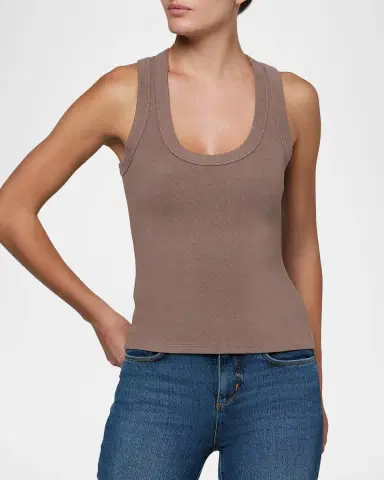 L'Agence Shania Racerback Tank Top | Thumbnail 4 L'Agence Shania Racerback Tank Top | Thumbnail 4