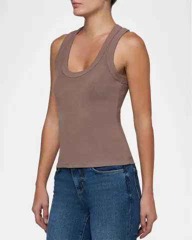 L'Agence Shania Racerback Tank Top | Thumbnail 5 L'Agence Shania Racerback Tank Top | Thumbnail 5