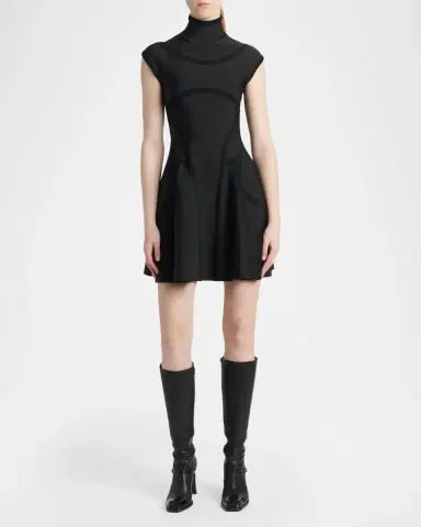 McQueen Volume Fit & Flare Mini Dress | Thumbnail 2 McQueen Volume Fit & Flare Mini Dress | Thumbnail 2