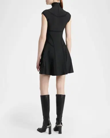 McQueen Volume Fit & Flare Mini Dress | Thumbnail 3 McQueen Volume Fit & Flare Mini Dress | Thumbnail 3