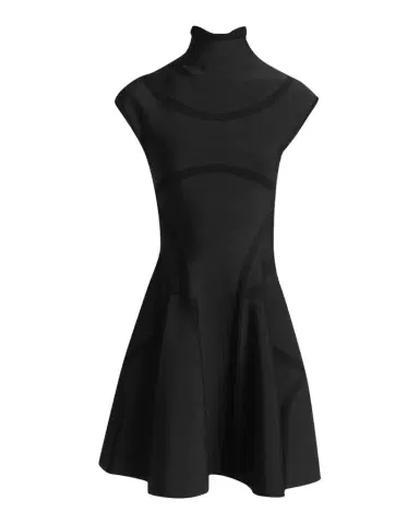 McQueen Volume Fit & Flare Mini Dress | Thumbnail 1 McQueen Volume Fit & Flare Mini Dress | Thumbnail 1