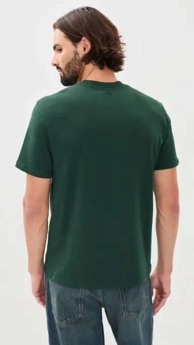 AMI Quota T-Shirt Vert Bouteille/ Noir | Thumbnail 3 AMI Quota T-Shirt Vert Bouteille/ Noir | Thumbnail 3