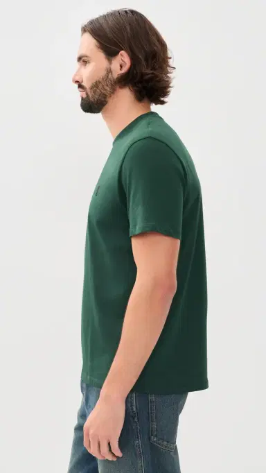 AMI Quota T-Shirt Vert Bouteille/ Noir | Thumbnail 4 AMI Quota T-Shirt Vert Bouteille/ Noir | Thumbnail 4