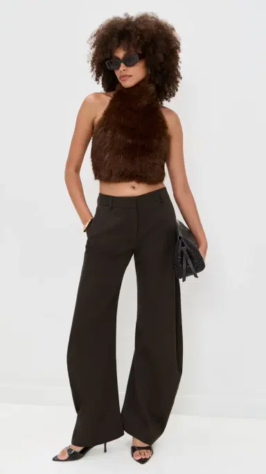 Bardot Julietta Faux Fur Top Chocolate | Thumbnail 5 Bardot Julietta Faux Fur Top Chocolate | Thumbnail 5