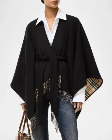 Burberry Tay Wool Cape | Thumbnail 2 Burberry Tay Wool Cape | Thumbnail 2