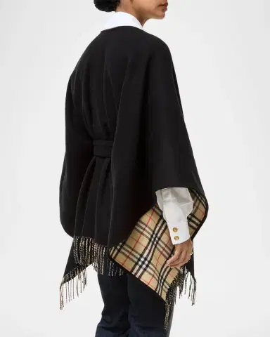 Burberry Tay Wool Cape | Thumbnail 3 Burberry Tay Wool Cape | Thumbnail 3