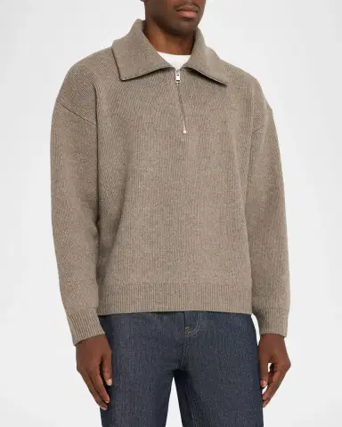 Frame Retro Polo Sweater | Thumbnail 4 Frame Retro Polo Sweater | Thumbnail 4