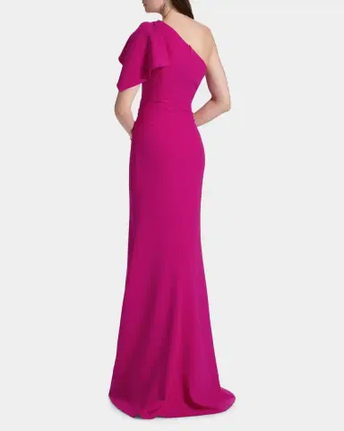 Rickie Freeman for Teri Jon One-Shoulder Sheath Gown | Thumbnail 3 Rickie Freeman for Teri Jon One-Shoulder Sheath Gown | Thumbnail 3