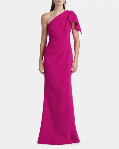 Rickie Freeman for Teri Jon One-Shoulder Sheath Gown | Thumbnail 4 Rickie Freeman for Teri Jon One-Shoulder Sheath Gown | Thumbnail 4