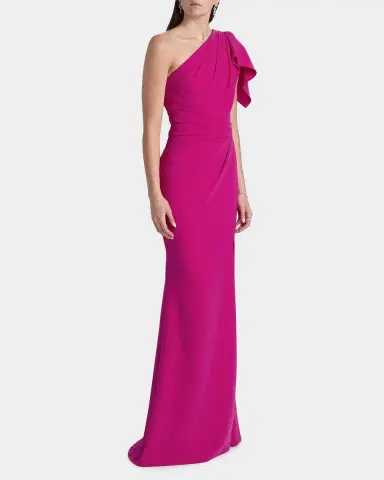 Rickie Freeman for Teri Jon One-Shoulder Sheath Gown | Thumbnail 7 Rickie Freeman for Teri Jon One-Shoulder Sheath Gown | Thumbnail 7
