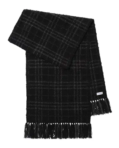 Burberry Embellished Check Boucle Scarf | Thumbnail 3 Burberry Embellished Check Boucle Scarf | Thumbnail 3