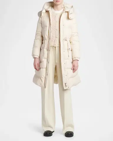 Moncler Pic Hooded Long Down Jacket | Thumbnail 2 Moncler Pic Hooded Long Down Jacket | Thumbnail 2
