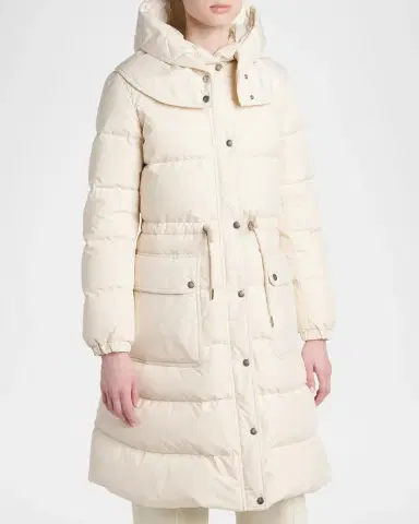 Moncler Pic Hooded Long Down Jacket | Thumbnail 4 Moncler Pic Hooded Long Down Jacket | Thumbnail 4