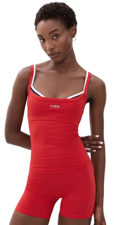 FORM ayered Cami Cherry/Navy/White | Thumbnail 1 FORM ayered Cami Cherry/Navy/White | Thumbnail 1