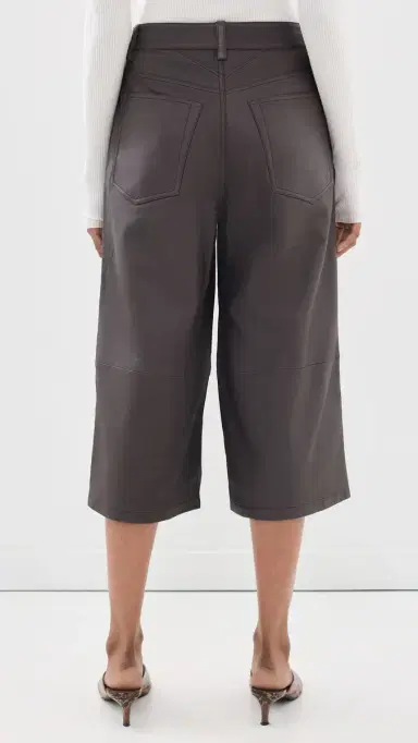 Staud Hunter Leather Culottes Earth | Thumbnail 4 Staud Hunter Leather Culottes Earth | Thumbnail 4