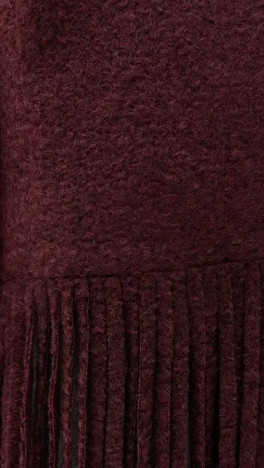 SIMONMILLER Vero Fringe Coat Bordeaux | Thumbnail 6 SIMONMILLER Vero Fringe Coat Bordeaux | Thumbnail 6