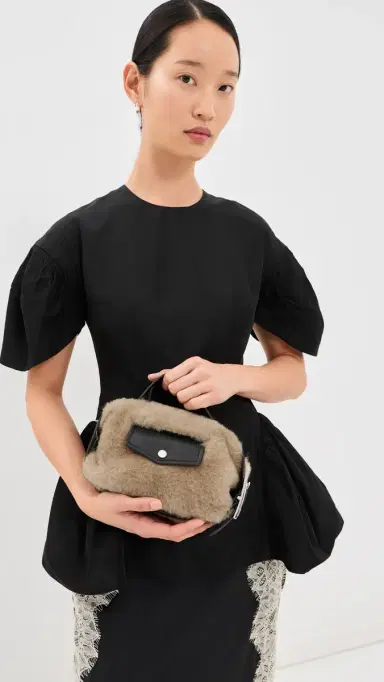 Simone Rocha Mini Faux Fur Biker Belt Bag | Thumbnail 3 Simone Rocha Mini Faux Fur Biker Belt Bag | Thumbnail 3