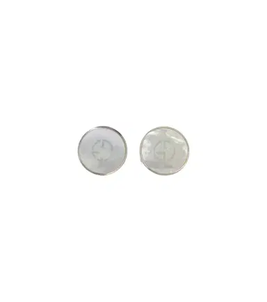Giorgio Armani Silver and mother-of-pearl cufflinks | Thumbnail 1 Giorgio Armani Silver and mother-of-pearl cufflinks | Thumbnail 1