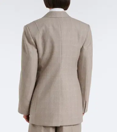 Bottega Veneta Nodo Quadro checked wool blazer | Thumbnail 3 Bottega Veneta Nodo Quadro checked wool blazer | Thumbnail 3