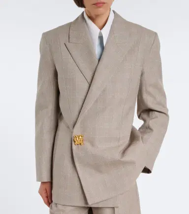 Bottega Veneta Nodo Quadro checked wool blazer | Thumbnail 5 Bottega Veneta Nodo Quadro checked wool blazer | Thumbnail 5