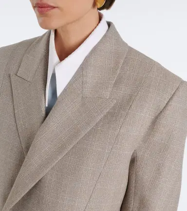 Bottega Veneta Nodo Quadro checked wool blazer | Thumbnail 6 Bottega Veneta Nodo Quadro checked wool blazer | Thumbnail 6