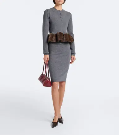 Stella McCartney Knitted wool pencil skirt | Thumbnail 4 Stella McCartney Knitted wool pencil skirt | Thumbnail 4