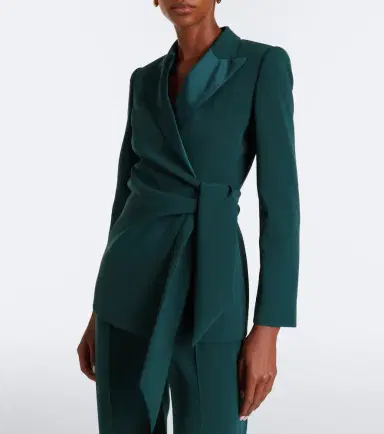 Max Mara Elegante cady wrap blazer | Thumbnail 2 Max Mara Elegante cady wrap blazer | Thumbnail 2
