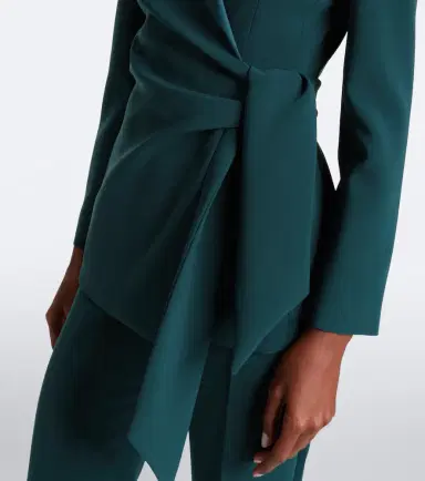 Max Mara Elegante cady wrap blazer | Thumbnail 4 Max Mara Elegante cady wrap blazer | Thumbnail 4