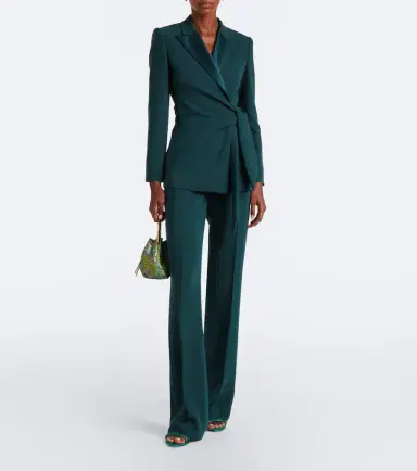 Max Mara Elegante cady wrap blazer | Thumbnail 5 Max Mara Elegante cady wrap blazer | Thumbnail 5