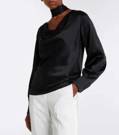 Max Mara Tie-detail silk blouse | Thumbnail 2 Max Mara Tie-detail silk blouse | Thumbnail 2