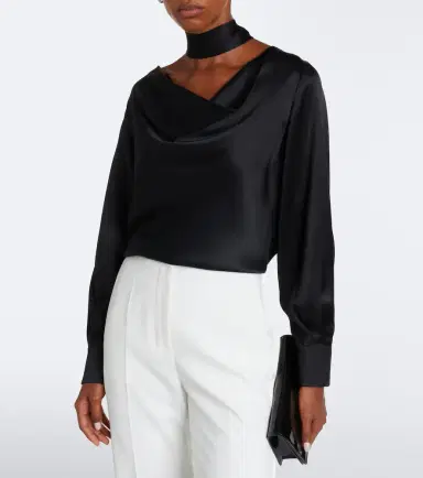 Max Mara Tie-detail silk blouse | Thumbnail 4 Max Mara Tie-detail silk blouse | Thumbnail 4