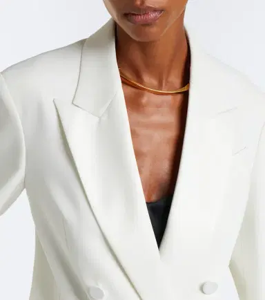 Max Mara Elegante double-breasted tuxedo jacket | Thumbnail 2 Max Mara Elegante double-breasted tuxedo jacket | Thumbnail 2