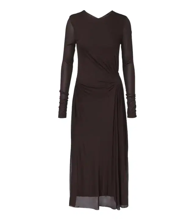 Elegante gathered crêpe jersey midi dress Elegante gathered crêpe jersey midi dress