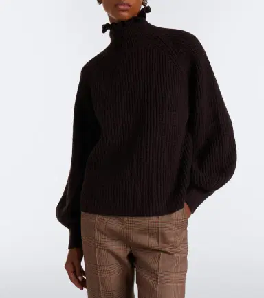 Max Mara Ribbed-knit wool and cashmere sweater | Thumbnail 3 Max Mara Ribbed-knit wool and cashmere sweater | Thumbnail 3