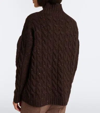 Max Mara Cable-knit wool and cashmere-blend sweater | Thumbnail 5 Max Mara Cable-knit wool and cashmere-blend sweater | Thumbnail 5