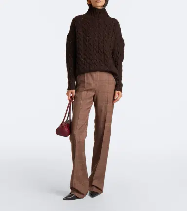 Max Mara Cable-knit wool and cashmere-blend sweater | Thumbnail 6 Max Mara Cable-knit wool and cashmere-blend sweater | Thumbnail 6