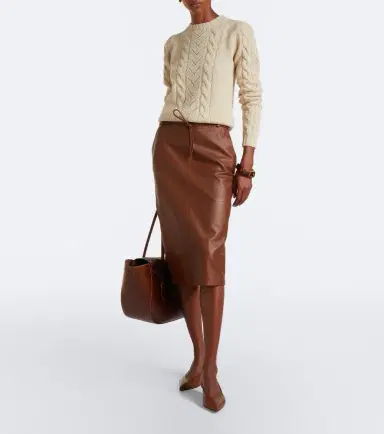 Max Mara Cable-knit wool and cashmere-blend sweater | Thumbnail 2 Max Mara Cable-knit wool and cashmere-blend sweater | Thumbnail 2