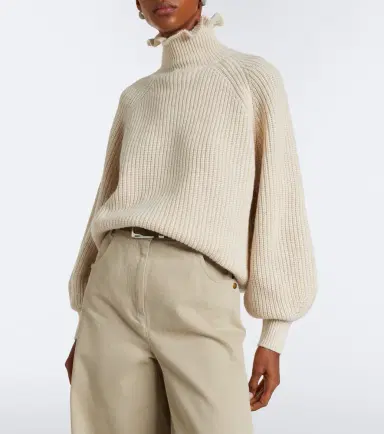 Max Mara Ribbed-knit wool and cashmere sweater | Thumbnail 4 Max Mara Ribbed-knit wool and cashmere sweater | Thumbnail 4