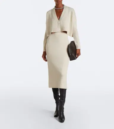 Max Mara Cropped wool and cashmere cardigan | Thumbnail 2 Max Mara Cropped wool and cashmere cardigan | Thumbnail 2