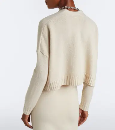 Max Mara Cropped wool and cashmere cardigan | Thumbnail 3 Max Mara Cropped wool and cashmere cardigan | Thumbnail 3