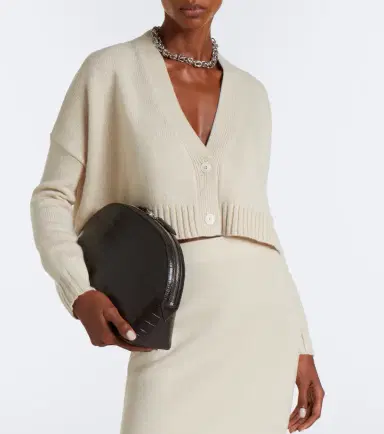 Max Mara Cropped wool and cashmere cardigan | Thumbnail 6 Max Mara Cropped wool and cashmere cardigan | Thumbnail 6