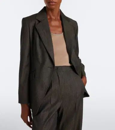 Max Mara Wool and cashmere-paneled suede top | Thumbnail 4 Max Mara Wool and cashmere-paneled suede top | Thumbnail 4