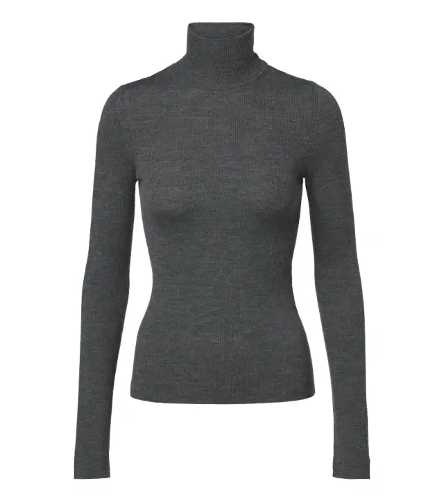 Ribbed-knit virgin wool sweater Ribbed-knit virgin wool sweater