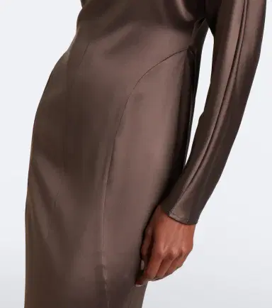 Max Mara Silk satin gown | Thumbnail 4 Max Mara Silk satin gown | Thumbnail 4
