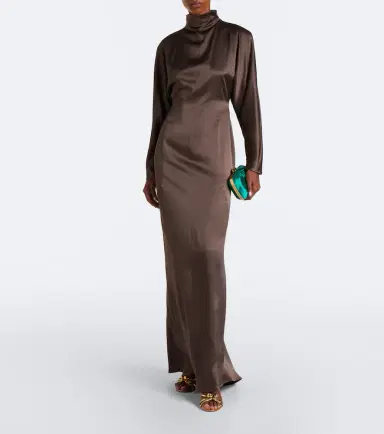 Max Mara Silk satin gown | Thumbnail 5 Max Mara Silk satin gown | Thumbnail 5