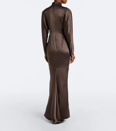 Max Mara Silk satin gown | Thumbnail 6 Max Mara Silk satin gown | Thumbnail 6