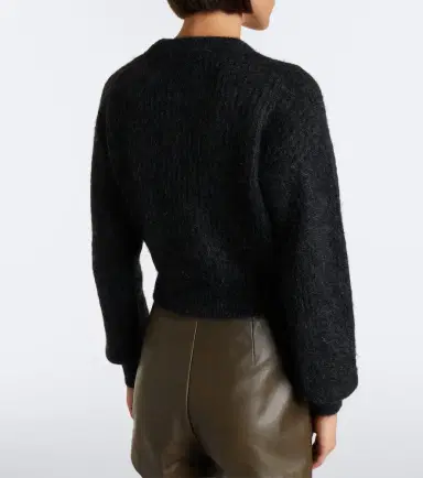 Max Mara Cropped mohair and wool-blend sweater | Thumbnail 2 Max Mara Cropped mohair and wool-blend sweater | Thumbnail 2