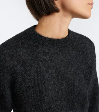 Max Mara Cropped mohair and wool-blend sweater | Thumbnail 4 Max Mara Cropped mohair and wool-blend sweater | Thumbnail 4